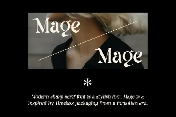 Mage - Modern Font