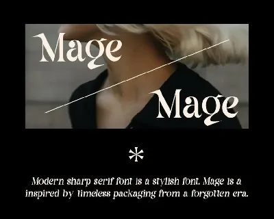 Mage - Modern Font