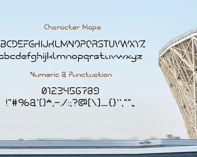 Gharisun - Futuristic Tech Font