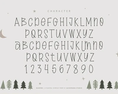 Glisten font