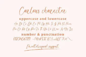 Carlous Calligraphy Font