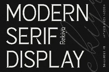 Rekiya Modern Serif Display Font