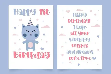 Loving Kitten a Quirky Font