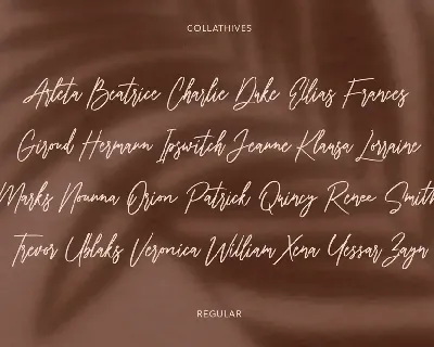 Collathives Signature Brush Font