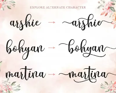 Breyhana - Romantic Script Font