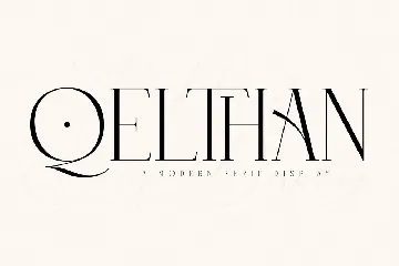 Qelthan A Modern Serif Display font