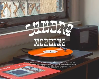 Sunday Popice font
