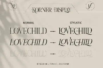 Korner Display font