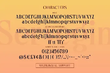 Servegin font