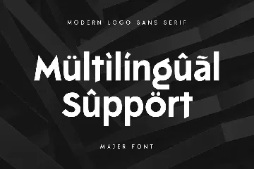 Majer - Modern Logo sans serif font