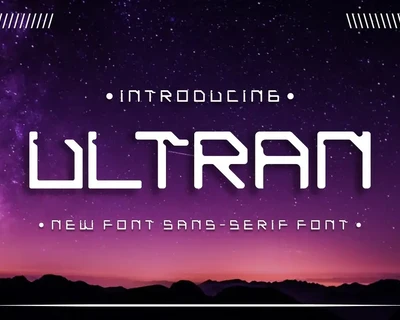 Ultraman modern sans serif font