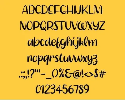 Thick Tail font