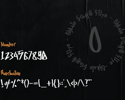 Olskate - Graffiti Display font