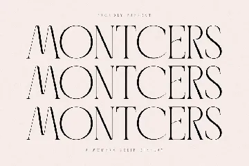 Montcers A Modern Serif Display Font