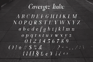 Cavergiz Typeface font