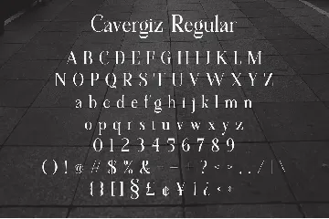 Cavergiz Typeface font