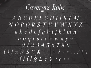 Cavergiz Typeface font