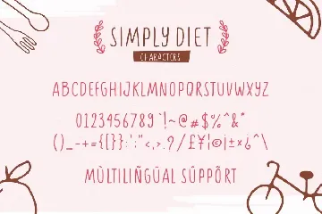 Simply Diet font