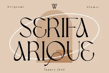 Serifa Arique font