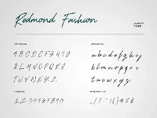 Redmond Fashion Handwritten Script Font
