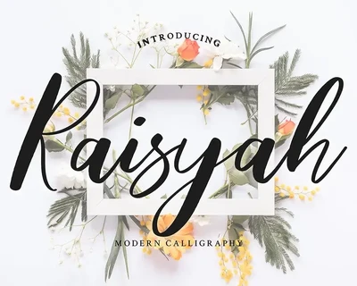 Raisyah Calligraphy Script Font