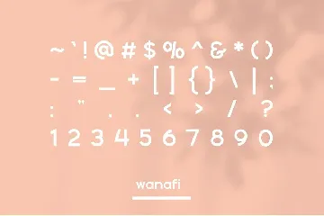 Wanafi - Modern Sans Serif Font