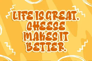 Cheese Sugar a Delicious Font