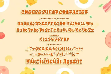 Cheese Sugar a Delicious Font