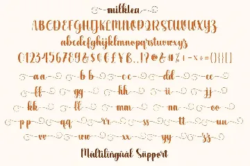 Mliktea - Beauty Handwritten Script Font