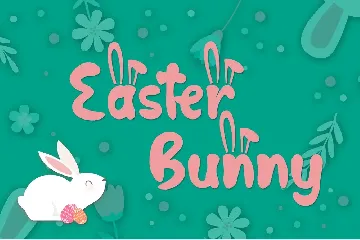 Hop Hop Bunny - Easter Font