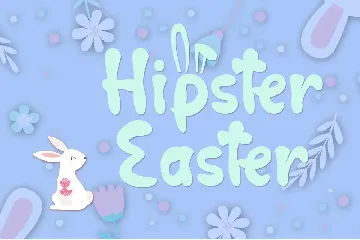 Hop Hop Bunny - Easter Font