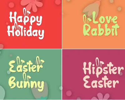 Hop Hop Bunny - Easter Font