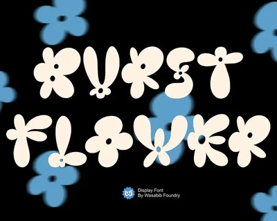 WTF Burst Flower font