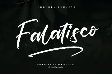 Falatisco Modern Brush Script Font