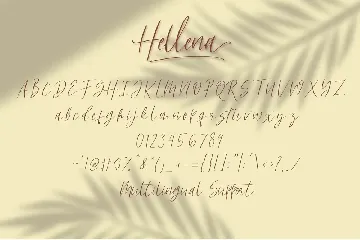 Hellena - Handwritten Script Font