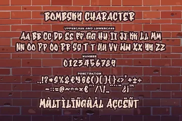 Bombsky Graffiti Font