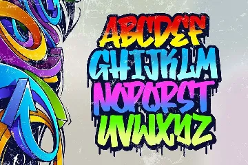 Bombsky Graffiti Font