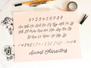Amertano Handwritten Font
