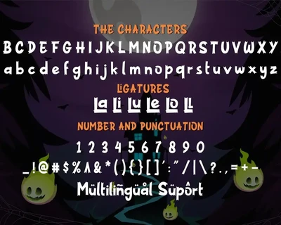 Spooky Bluest font