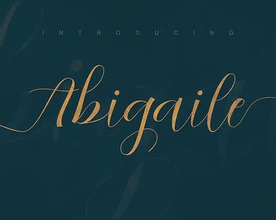 Abigaile Script Font