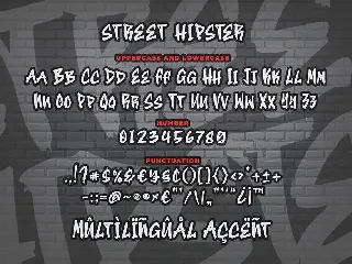 Street Hipster Graffiti Font