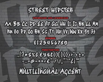 Street Hipster Graffiti Font