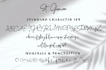 St. Genoa - Luxury Signature Font