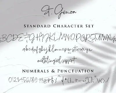 St. Genoa - Luxury Signature Font