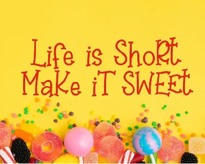 Sweet Lollipop - Fun Handwritten Font