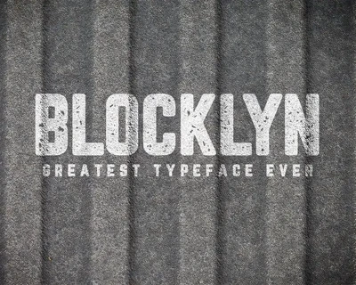 Blocklyn Font Family + Mockups