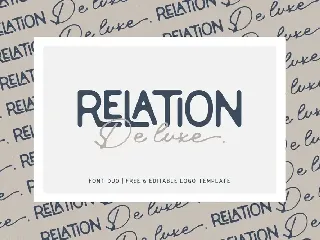 Relation De Luxe - Font Duo