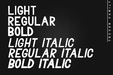 Trevor - Elegant Sans Serif Family Font