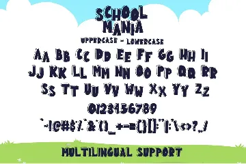 School Mania - Block Crafty Font