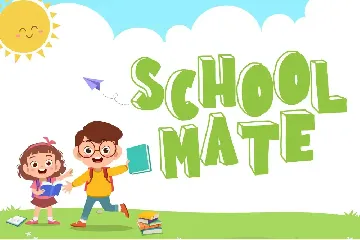 School Mania - Block Crafty Font